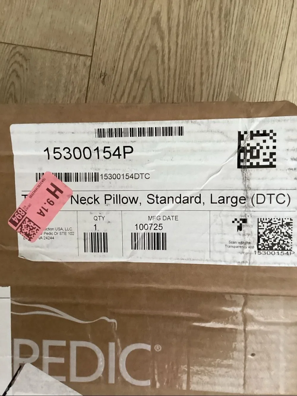 Tempur-pedic new box